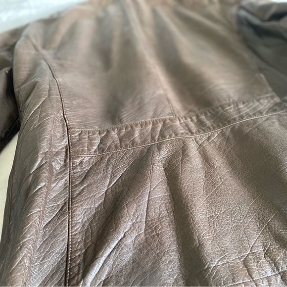 Zara Man Genuine Leather Jacket Mens Size L - Picture 11 of 11